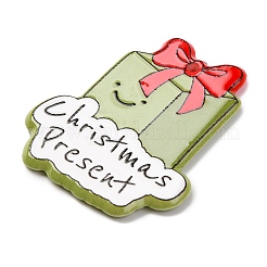 Pendentifs en acrylique opaque imprimés de la série de Noël&nbsp;OACR-Q080-01C