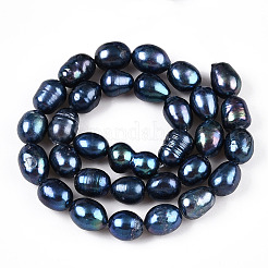 Brins de perles de culture d'eau douce naturelles&nbsp;PEAR-N012-08L-01