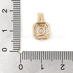 Messing micro pave klare zirkonia anhänger&nbsp;KK-R219-35G