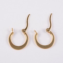 Orecchini a cerchio in acciaio inossidabile 304&nbsp;X-EJEW-P040-20-A