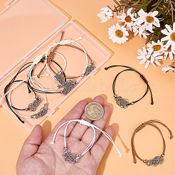 12 Stück 4 Farben 304 Edelstahl Makramee Beutel Armbandherstellung für Steinhalter&nbsp;AJEW-SC0003-01