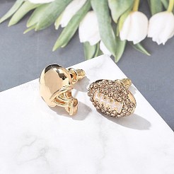 Pendientes de tuerca de circonio cúbico con micro pave de latón&nbsp;EJEW-Z080-03G-04