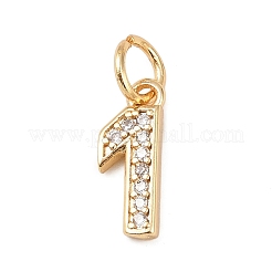 Ciondoli in ottone zirconi chiari micro pavé&nbsp;KK-G544-04G