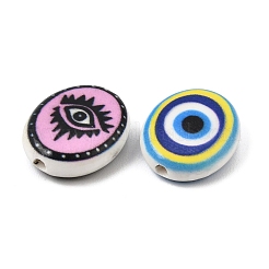 Perles de porcelaine à la main imprimés&nbsp;PR-CBA4549-02