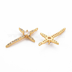 Pendenti in ottone con zirconi chiari&nbsp;LS-KK-N233-106-NF