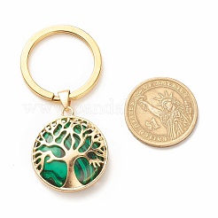 Porte-clés synthétique et pierre naturelle&nbsp;KEYC-JKC00312