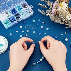 Kit fai da te per realizzare braccialetti a forma di pianeta&nbsp;DIY-NB0007-22