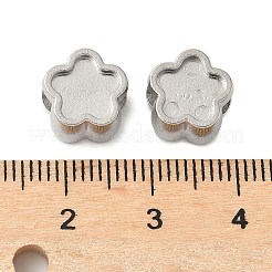 304 Edelstahl-Europäische Perlen&nbsp;STAS-D307-04B-P