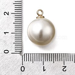 Pendentifs en plastique imitation perle ABS&nbsp;FIND-H052-01H-01KCG
