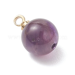 Runde Anhänger aus natürlichem Amethyst&nbsp;PALLOY-JF04778