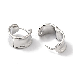 Boucles d'oreilles créoles en laiton pour femmes&nbsp;EJEW-U008-10P