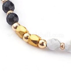 Bracelets réglables de perles tressées avec cordon en nylon&nbsp;BJEW-JB06024-03