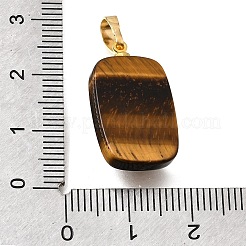 Pendentifs en œil de tigre naturel&nbsp;G-T151-02H