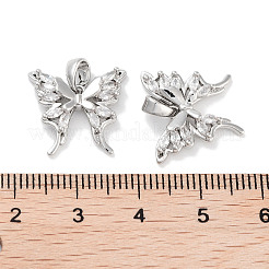 Pendentifs avec zircon cubiques à micro-pavés en laiton&nbsp;KK-C051-44P