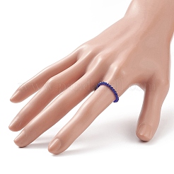 Set di anelli elasticizzati con perline rotonde in vetro bling 8 pz 8 colori per le donne&nbsp;RJEW-JR00539