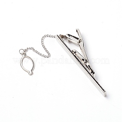 Clips laiton cravate&nbsp;KK-WH0034-87P