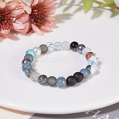 Glas Runde Perlen&nbsp;GLAA-PH0007-60-WH