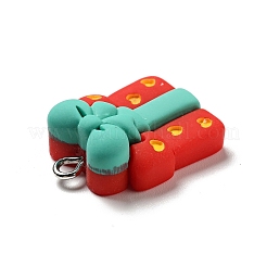 Colgantes navideños de resina opaca&nbsp;X-RESI-G043-A04