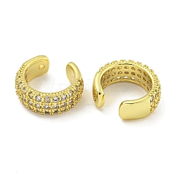 Messing Micro Pave Zirkonia Manschette Ohrringe&nbsp;EJEW-C104-014G