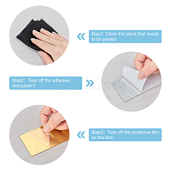 10 espejo rectangular acrílico de 5 colores para decoración de pared.&nbsp;DIY-GA0002-13