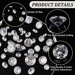 9 Stil Zirkonia-Cabochons&nbsp;ZIRC-BBC0002-97