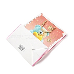 4 Farben Valentinstag-Liebespapier-Geschenktüten&nbsp;CARB-D014-01H
