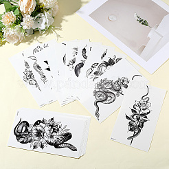 20 Stück 20 Stile abnehmbare temporäre wasserdichte Tattoos Papieraufkleber&nbsp;DIY-CP0012-48A