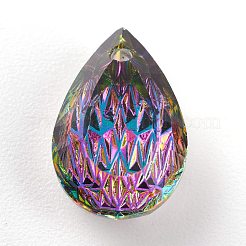 Geprägte Glas Strass Anhänger&nbsp;GLAA-J101-05A-001VO