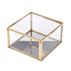 Quadratische Schmucktruhe aus transparentem Glas&nbsp;CON-I010-02G