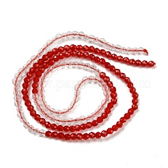 Brins de perles de verre de couleur dégradé transparent&nbsp;GLAA-H021-01A-37