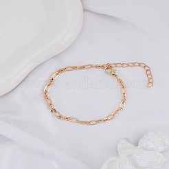 1 Stück Edelstahl-Büroklammer-Kettenarmbänder für Damen&nbsp;BJEW-LP0002-24G