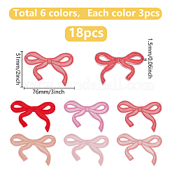 18 Stück 6-Farben-Polyester-Aufnäher/Aufnäher&nbsp;PATC-WR0001-07
