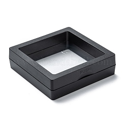 Boîte d'affichage de bijoux de suspension de film mince de pe transparent carré&nbsp;CON-D009-01B-03