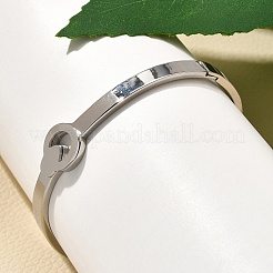 Bracelets à charnière en acier inoxydable 304 pour femmes&nbsp;BJEW-F474-46P