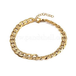 Bracelets à chaîne gourmette en acier inoxydable 304 pour femmes&nbsp;BJEW-G757-14G