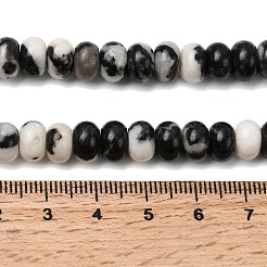 Natur Zebra Jaspis Perlen Stränge&nbsp;G-A280-A22-02