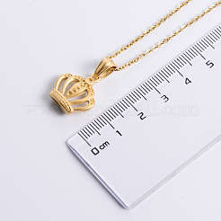 Collares colgantes de corona de acero inoxidable de estilo vintage&nbsp;SF4689