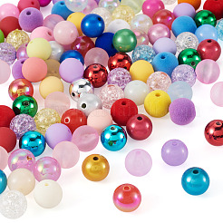 120pcs 8 styles de perles acryliques&nbsp;MACR-TA0002-95