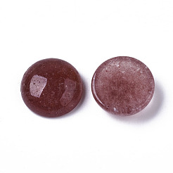 Natürliche Erdbeer-Quarz-Edelstein-Cabochons&nbsp;G-T020-16mm-16