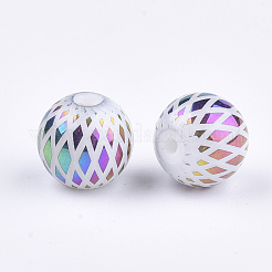 Perles en verre electroplate&nbsp;EGLA-S178-07E