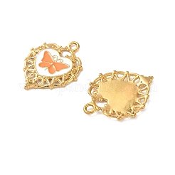 Ciondolo in acciaio inossidabile smaltato 304 con strass&nbsp;LS-STAS-I346-41G-M