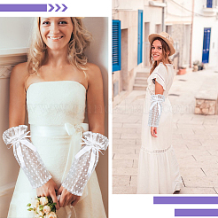 Maniche in pizzo per la sposa&nbsp;AJEW-WH20018-121B