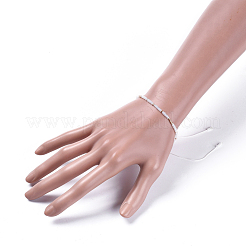Bracciali di perline intrecciati con filo di nylon regolabile&nbsp;BJEW-JB04374-01
