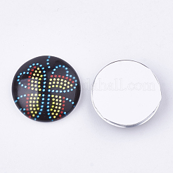 Klebstein Glascabochons für DIY-Projekte&nbsp;GGLA-S037-06-18mm