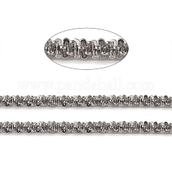Catene di cavolfiore scintillanti in acciaio inossidabile 304 fatte a mano e resistenti all'ossidazione&nbsp;CHS-L026-03C-P