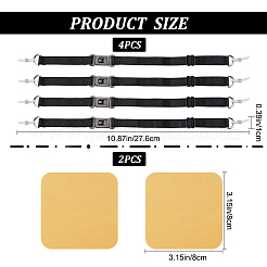 4 verstellbares Sportbrillenband aus Nylon mit Schnalle&nbsp;AJEW-GF0006-70