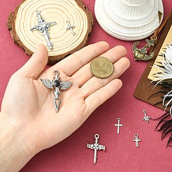 7 pièces 7 styles pendentifs en alliage de style tibétain&nbsp;FIND-YW0009-52