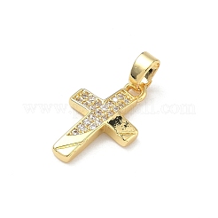 Pendentifs en laiton zircon cubique transparent&nbsp;KK-P350-13B-G