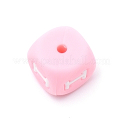 Perline dell'alfabeto in silicone per la realizzazione di braccialetti o collane&nbsp;SIL-TAC001-01B-I