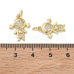 Ottone micro spianare pendenti zirconi&nbsp;KK-T085-15E-G